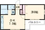 カーサ浜田の間取り画像