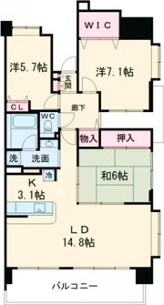 日神パレステージ吹上の間取り画像
