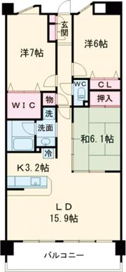 日神パレステージ吹上の間取り画像