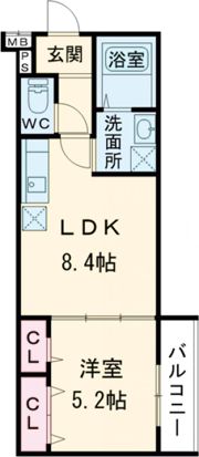 フジパレス庄内西町の間取り画像