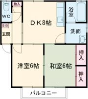 シャンテ吉田Aの間取り画像