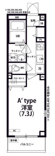 リブリ・Okuboの間取り画像