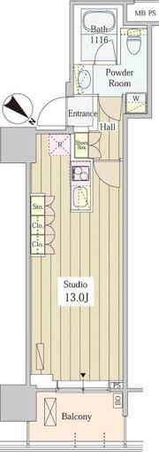 ユニゾンタワーの間取り画像