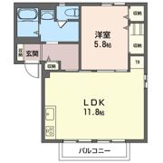 ディアス諏訪 Aの間取り画像