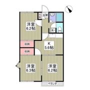 グランハイム稲葉Bの間取り画像