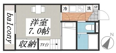 スカイパレスの間取り画像