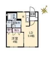 カーサ B棟の間取り画像
