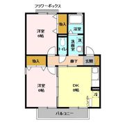 コーポ小倉 Aの間取り画像