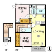 D-ROOM TK A棟の間取り画像