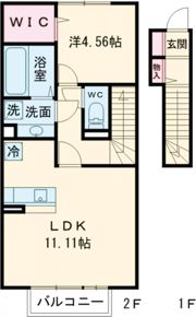 ヴィヴィアン有福2の間取り画像