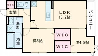 シャンピア北花田の間取り画像