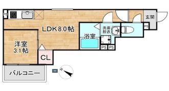 Crecia和白の間取り画像