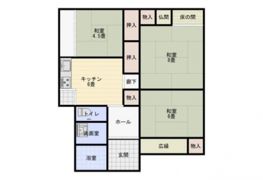 木田貸家の間取り画像