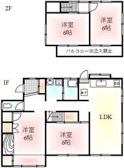 牟礼町原 西川借家の間取り画像