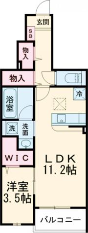 コート・ド・ボーヌ深江南 南棟の間取り画像