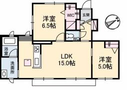 ミレーコラジオ 福田公園 B棟の間取り画像