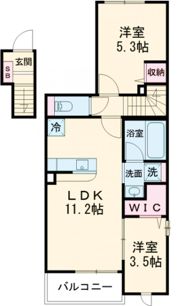 コート・ド・ボーヌ深江南 南棟の間取り画像