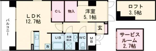 アムール ルッソの間取り画像