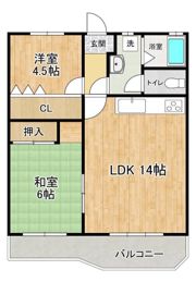 周陽第二コーポラスの間取り画像