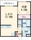 グランドブルー指方A棟の間取り画像