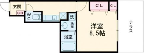 R－6Courtの間取り画像