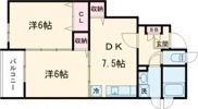 フェリオOGAWA E棟の間取り画像