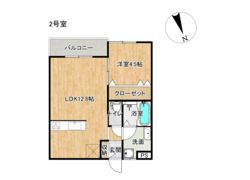 グランドブルー指方A棟の間取り画像