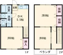ハーモニーS A棟の間取り画像