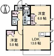 コンフォールⅡBの間取り画像