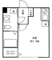 エクシス国立の間取り画像