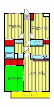 グランシャリオ双伸の間取り画像
