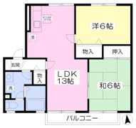 ブランシェ・プレジールB棟の間取り画像