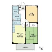 フォブール川津 Dの間取り画像