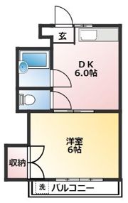 鏡川コートハウスの間取り画像