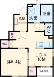 クオーレ白須賀の間取り画像