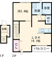 クオーレ白須賀の間取り画像