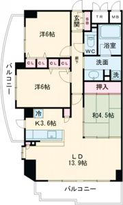 ドルチェグラン姫路駅前の間取り画像