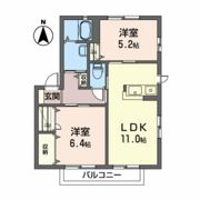 メローハイツ Bの間取り画像
