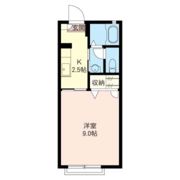 クオリス横倉Bの間取り画像
