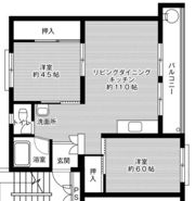 ビレッジハウス高知1号棟の間取り画像