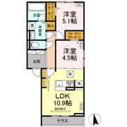 カーサ Ⅲの間取り画像