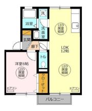 メゾン森PartⅦ・Ⅷの間取り画像