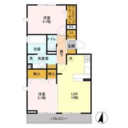 プレミール Bの間取り画像