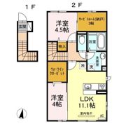 Y's Storiam(ワイズストーリア) Bの間取り画像