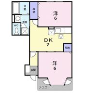 プレジールエイトBの間取り画像