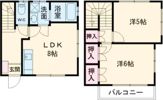 クリスタルメゾン中白川Aの間取り画像