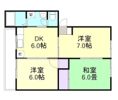 高越マンションの間取り画像