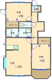 アンテクゥールBの間取り画像