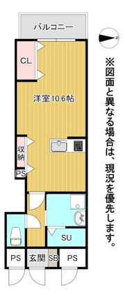 (仮)片野三丁目新築賃貸マンションの間取り画像