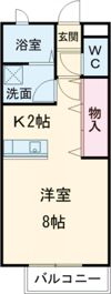 グリーンヒルズ小杉A棟の間取り画像